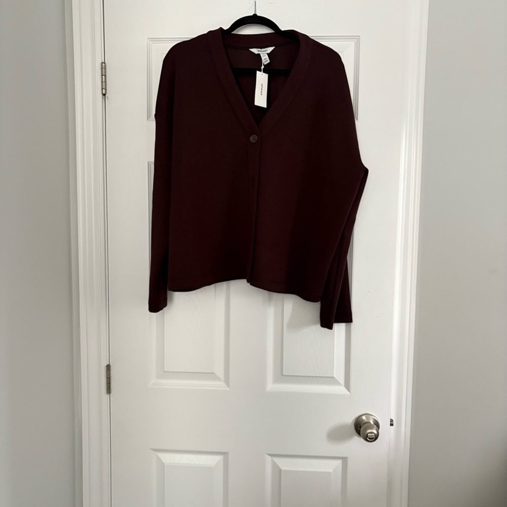 SPANX Rich Burgundy Cardigan